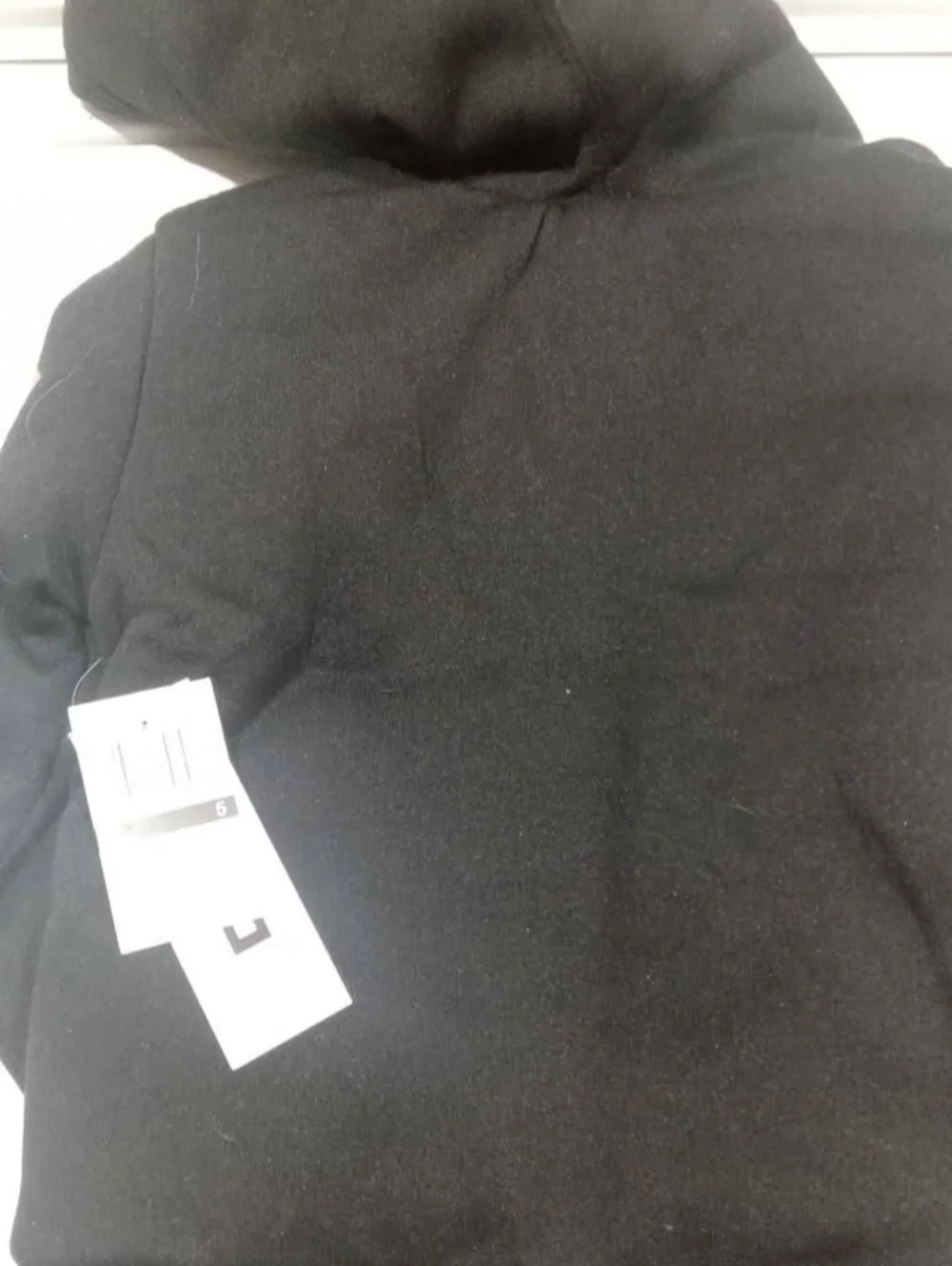 DKNY Black Hooded Kids Jacket with Red NY Graphic